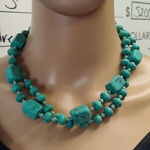 Premier Designs Faux Turquoise Necklace